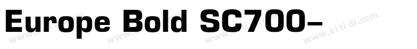 Europe Bold SC700字体转换